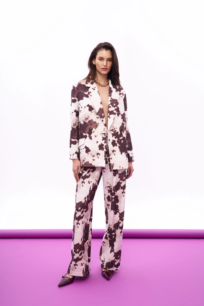 Camille Cow Print Blazer