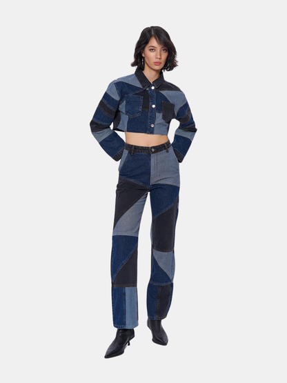 Dua Patch Straight Jeans 3