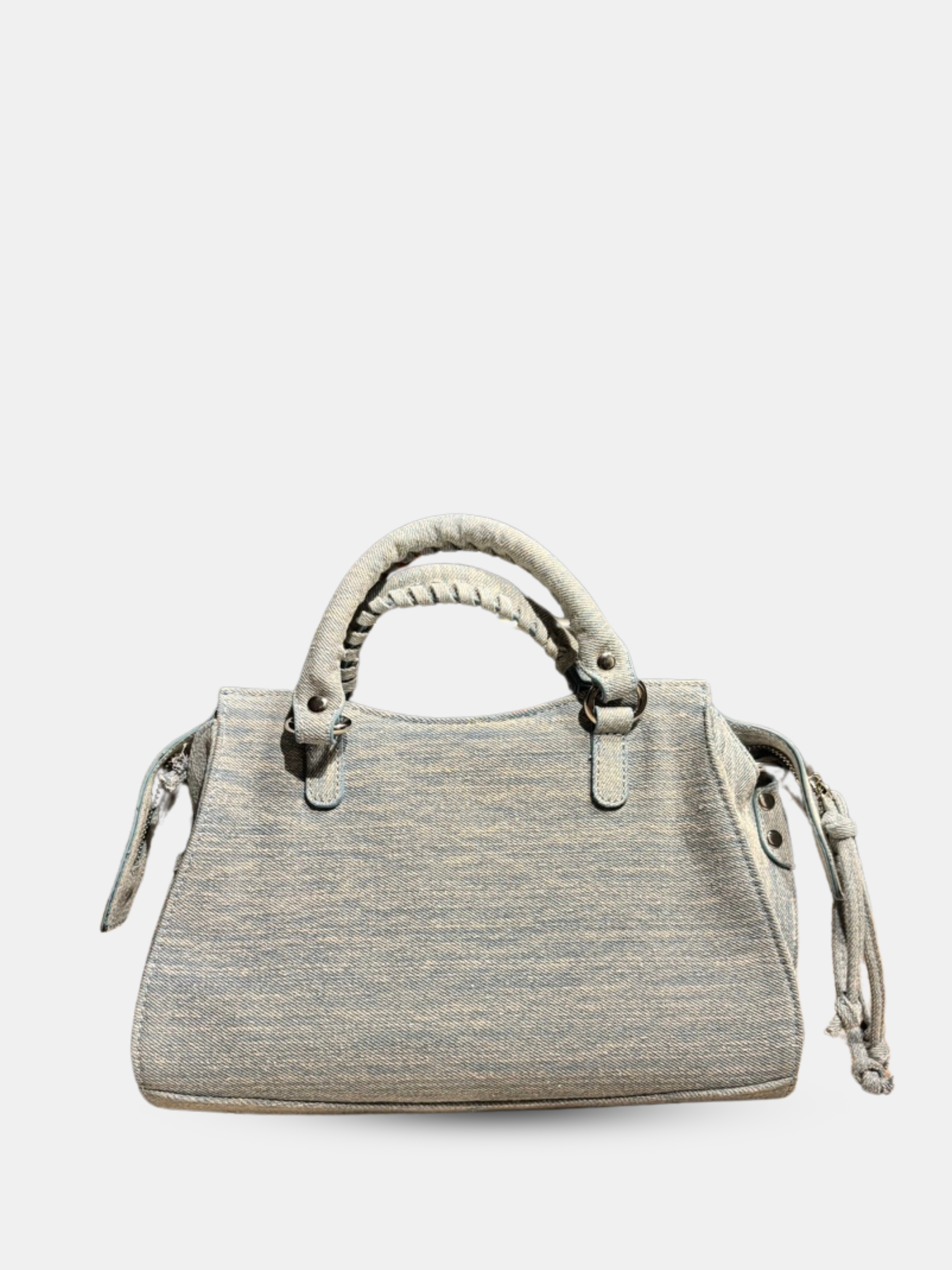 Greta Denim Metallic Hand Bag 2