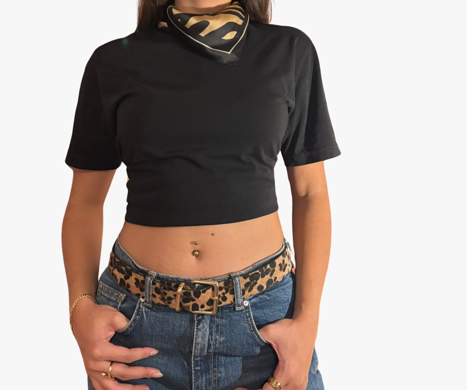 Lisa Leopard Print Belt