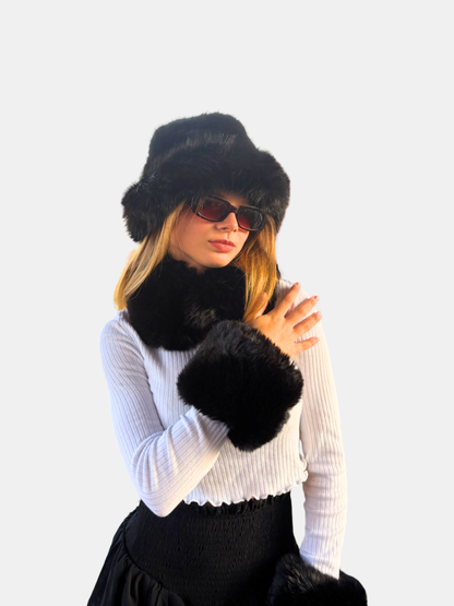 Poppy Fur Cuffs