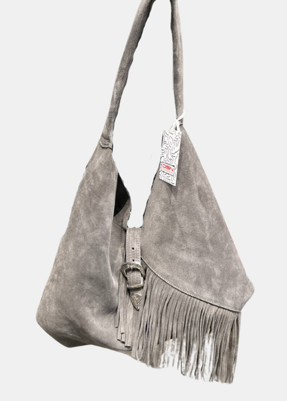 Tula Fringe Bag in Grey