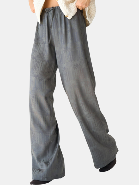 Victoria Relaxed Flowy Pants in gray