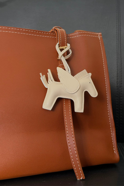 Mira Faux Leather Horse Bag Charm