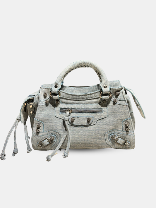 Greta Light Wash Denim Hand Bag