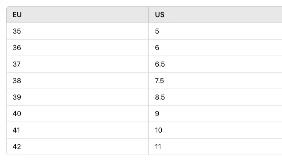 sizechart 10