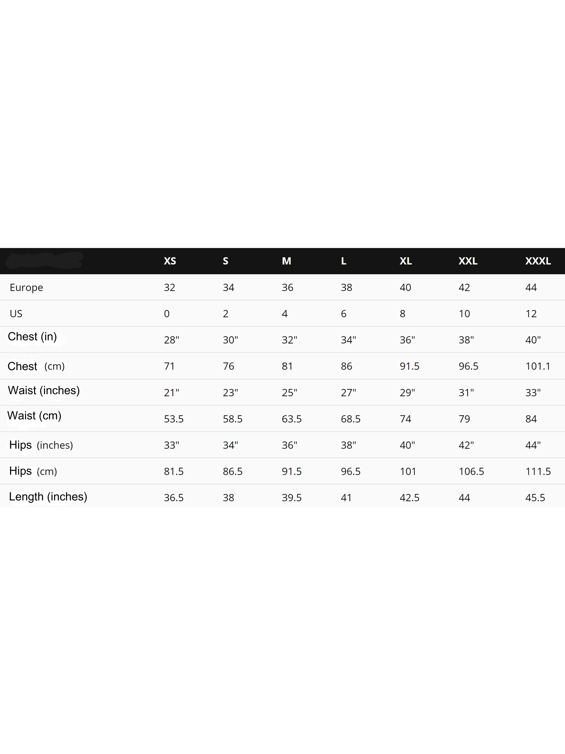 sizechart 9